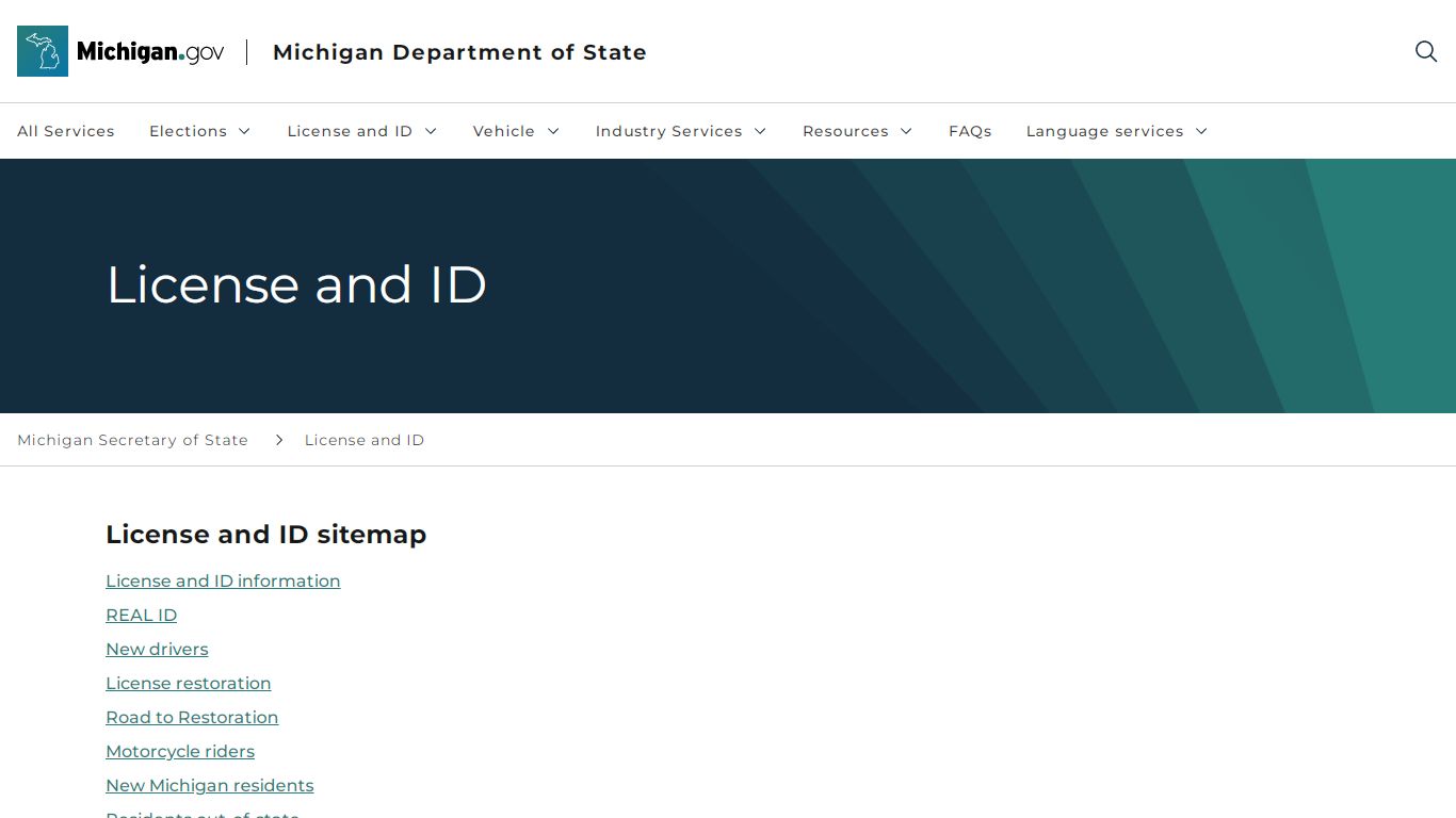 License and ID - Michigan