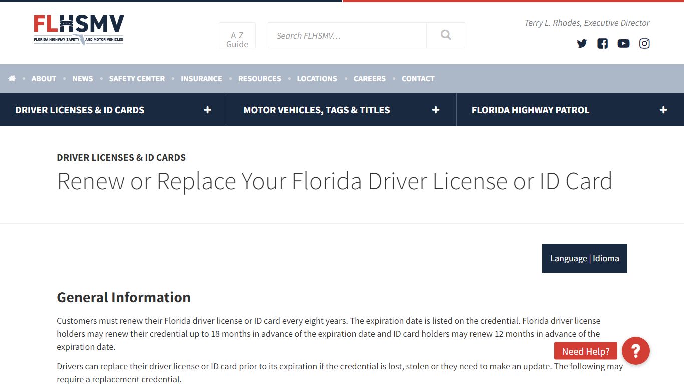 Renew or Replace Your Florida Driver License or ID Card